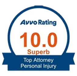Avvo Rating - 10.0 Superb - Top Attorney Personal Injury badge